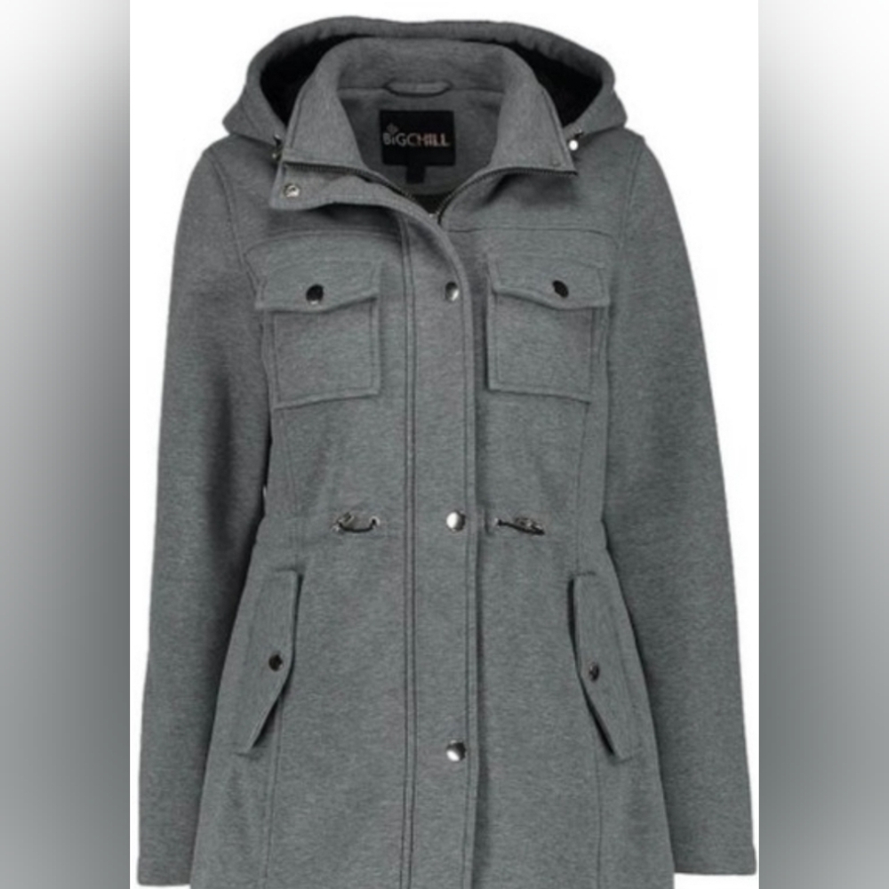 Big Chill Women's Charcoal Hooded Coat